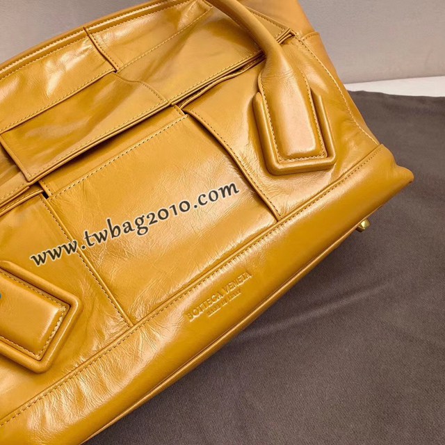 Bottega veneta高端女包 96009 寶緹嘉新款Arco48油蠟皮包 BV經典款小牛皮質中號手提包  gxz1227